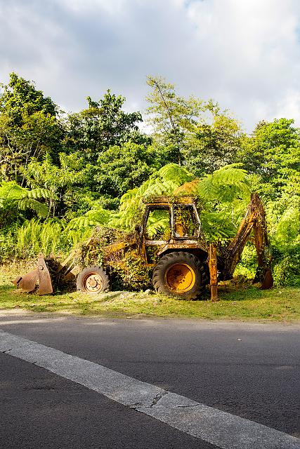 Verlassene Baumaschine, Dominica
